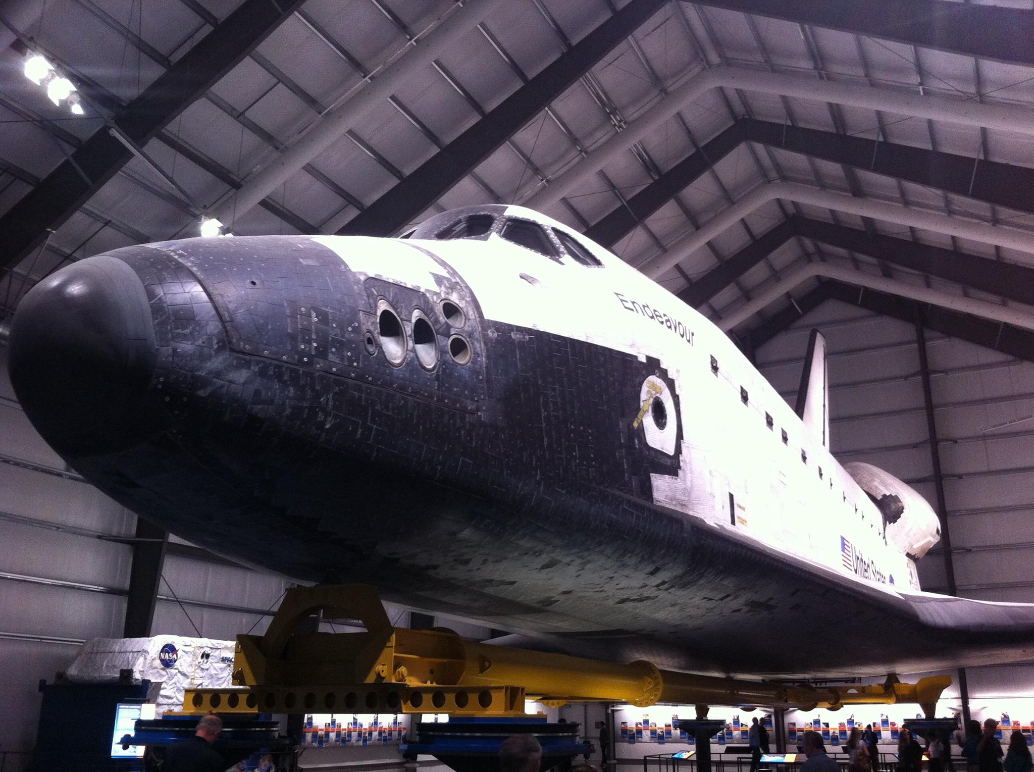 space shuttle endeavour height